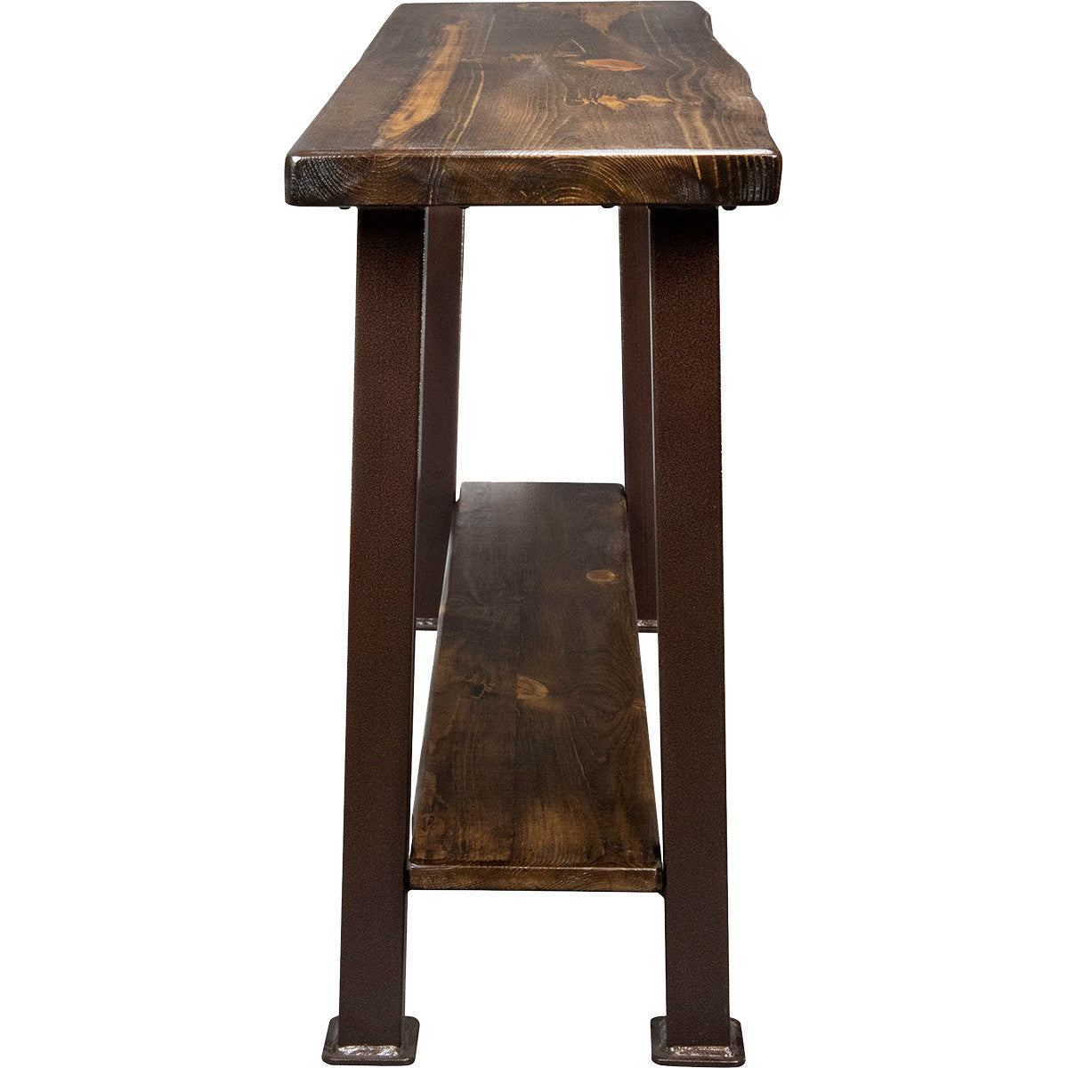 Lima Console Table with Shelf & Provincial Stain - Copper Creek Legs