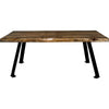 Lima Coffee Table with Blackstone Iron Legs - Provincial Stain