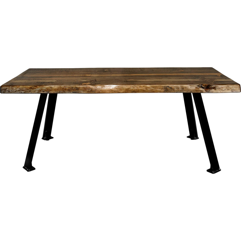 Lima Coffee Table with Blackstone Iron Legs - Provincial Stain