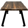 Lima Coffee Table with Blackstone Iron Legs - Provincial Stain