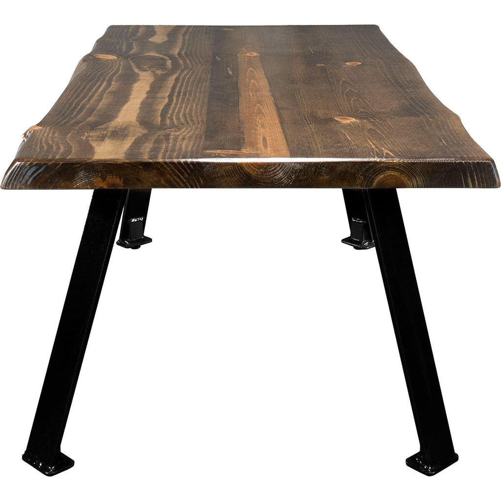 Lima Coffee Table with Blackstone Iron Legs - Provincial Stain