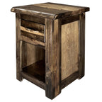 Lima Live Edge 25 Inch Nightstand - Provincial Stain