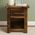 Lima Live Edge 30 Inch Nightstand - Provincial Stain