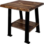 Lima End Table with Shelf - Provincial Stain
