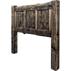 Lima Live Edge Headboard with Jacobean Stain - Cal King