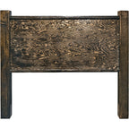 Lima Sawn Headboard with Iron & Jacobean Stain - King