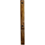 Lima Sawn Headboard with Iron & Provincial Stain - Queen