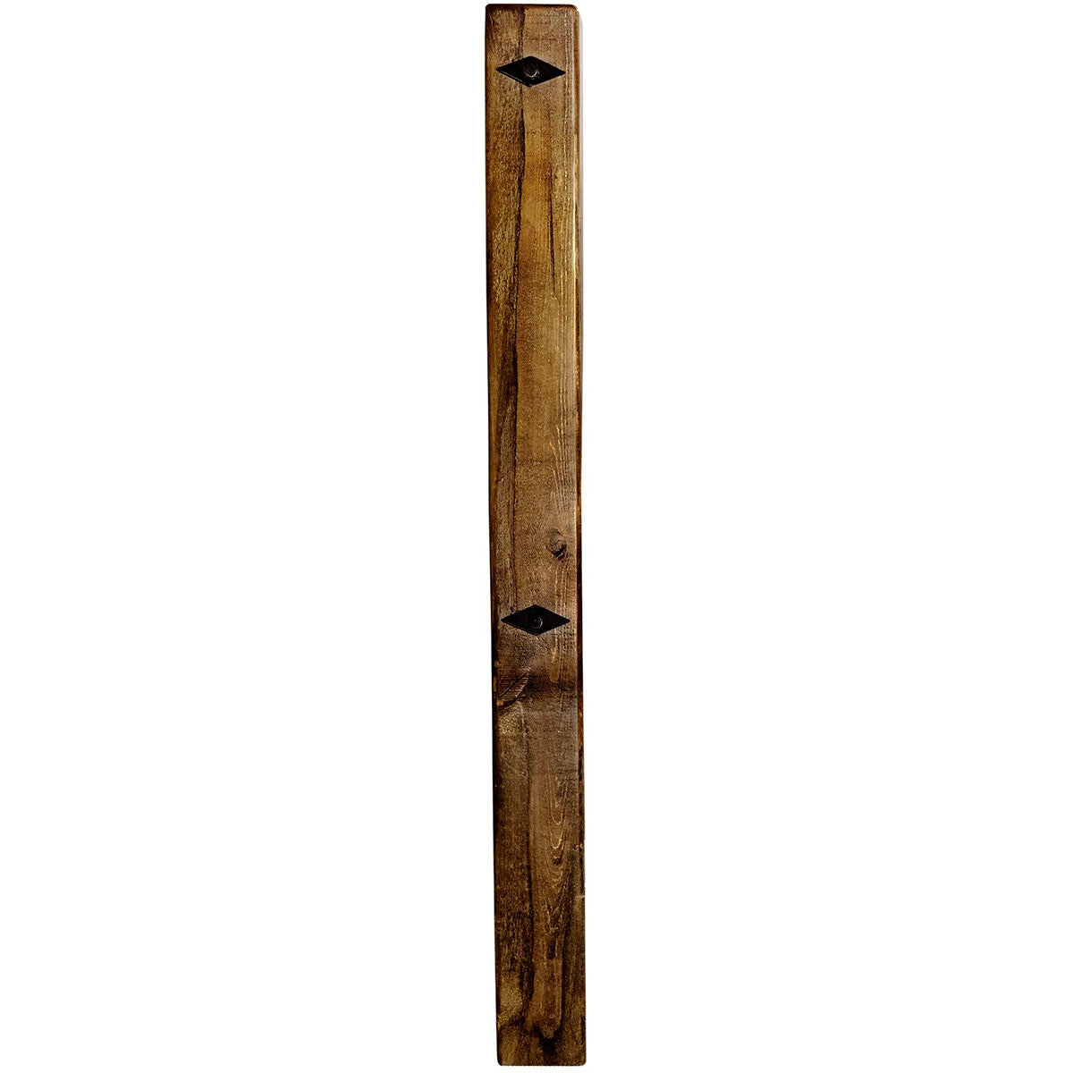 Lima Sawn Headboard with Iron & Provincial Stain - Queen
