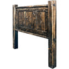 Lima Sawn Headboard with Iron & Jacobean Stain - Twin