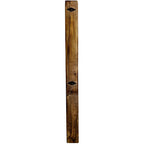 Lima Sawn Headboard with Iron & Provincial Stain - Twin