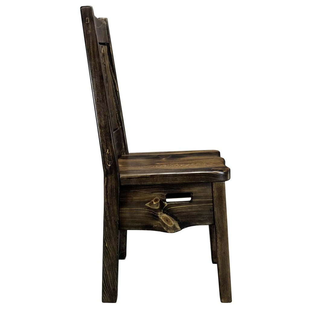 Lima Live Edge 18 Inch Dining Side Chair