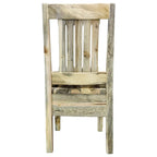 Lima Live Edge 18 Inch Dining Side Chair - Clear Lacquer