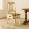 Lima Live Edge 18 Inch Dining Side Chair - Clear Lacquer