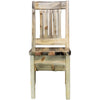 Lima Live Edge 18 Inch Dining Side Chair - Clear Lacquer