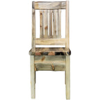 Lima Live Edge 18 Inch Dining Side Chair - Clear Lacquer