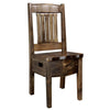 Lima Live Edge 18 Inch Dining Side Chair - Provincial Stain