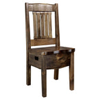 Lima Live Edge 18 Inch Dining Side Chair - Provincial Stain