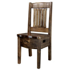 Lima Live Edge 18 Inch Dining Side Chair - Provincial Stain