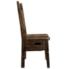 Lima Live Edge 18 Inch Dining Side Chair - Provincial Stain
