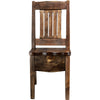 Lima Live Edge 18 Inch Dining Side Chair - Provincial Stain