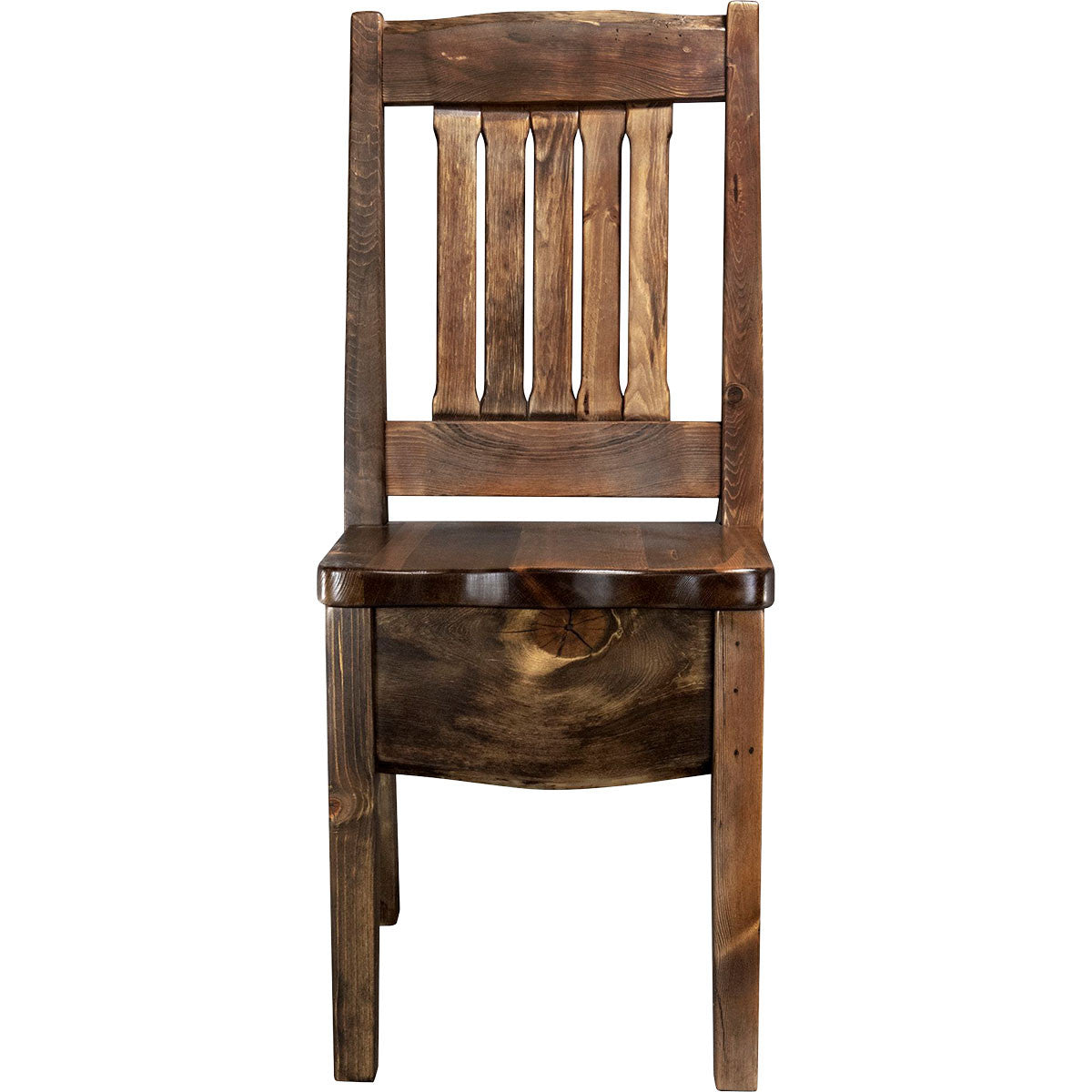 Lima Live Edge 18 Inch Dining Side Chair - Provincial Stain
