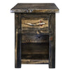 Lima Live Edge 30 Inch Nightstand - Jacobean Stain