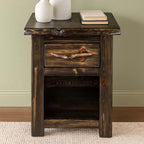 Lima Live Edge 30 Inch Nightstand - Jacobean Stain