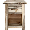 Lima Live Edge 25 Inch Nightstand - Clear Lacquer