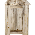 Lima Live Edge 25 Inch Nightstand - Clear Lacquer