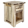 Lima Live Edge 30 Inch Nightstand - Clear Lacquer