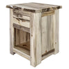Lima Live Edge 30 Inch Nightstand - Clear Lacquer