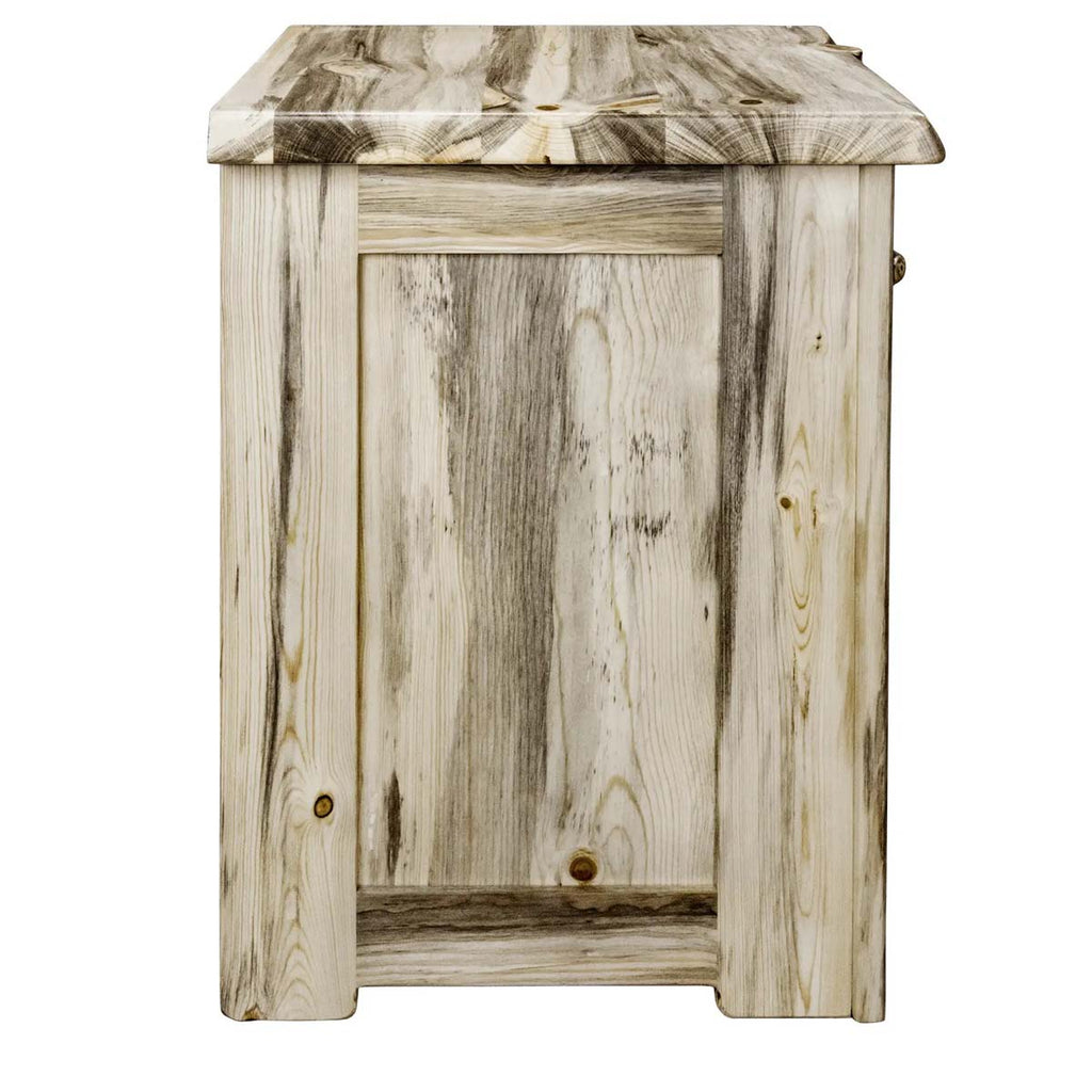 Lima Live Edge 30 Inch Nightstand - Clear Lacquer