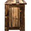 Lima Live Edge 30 Inch Nightstand with Iron - Provincial Stain