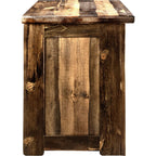Lima Live Edge 30 Inch Nightstand with Iron - Provincial Stain