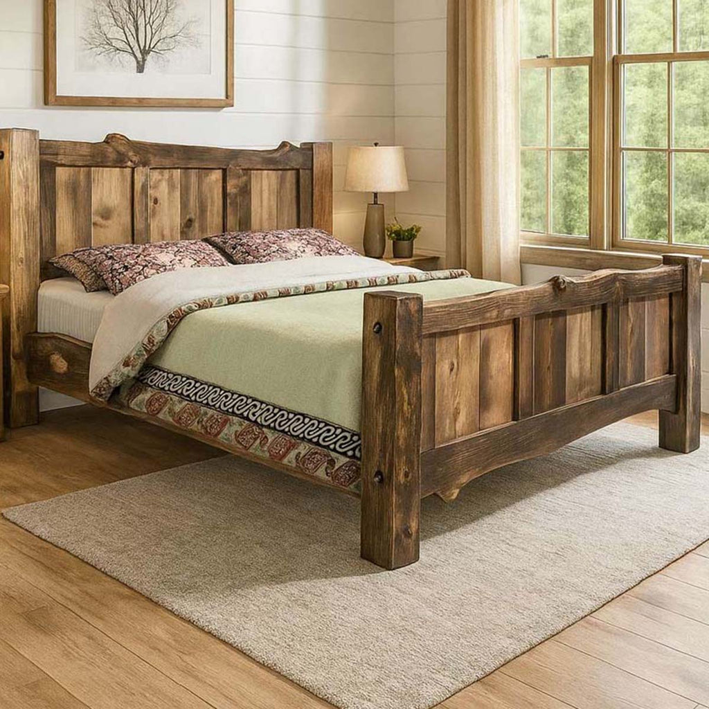 Lima Live Edge Bed with Provincial Stain - Cal King