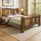 Lima Live Edge Bed with Provincial Stain - Cal King