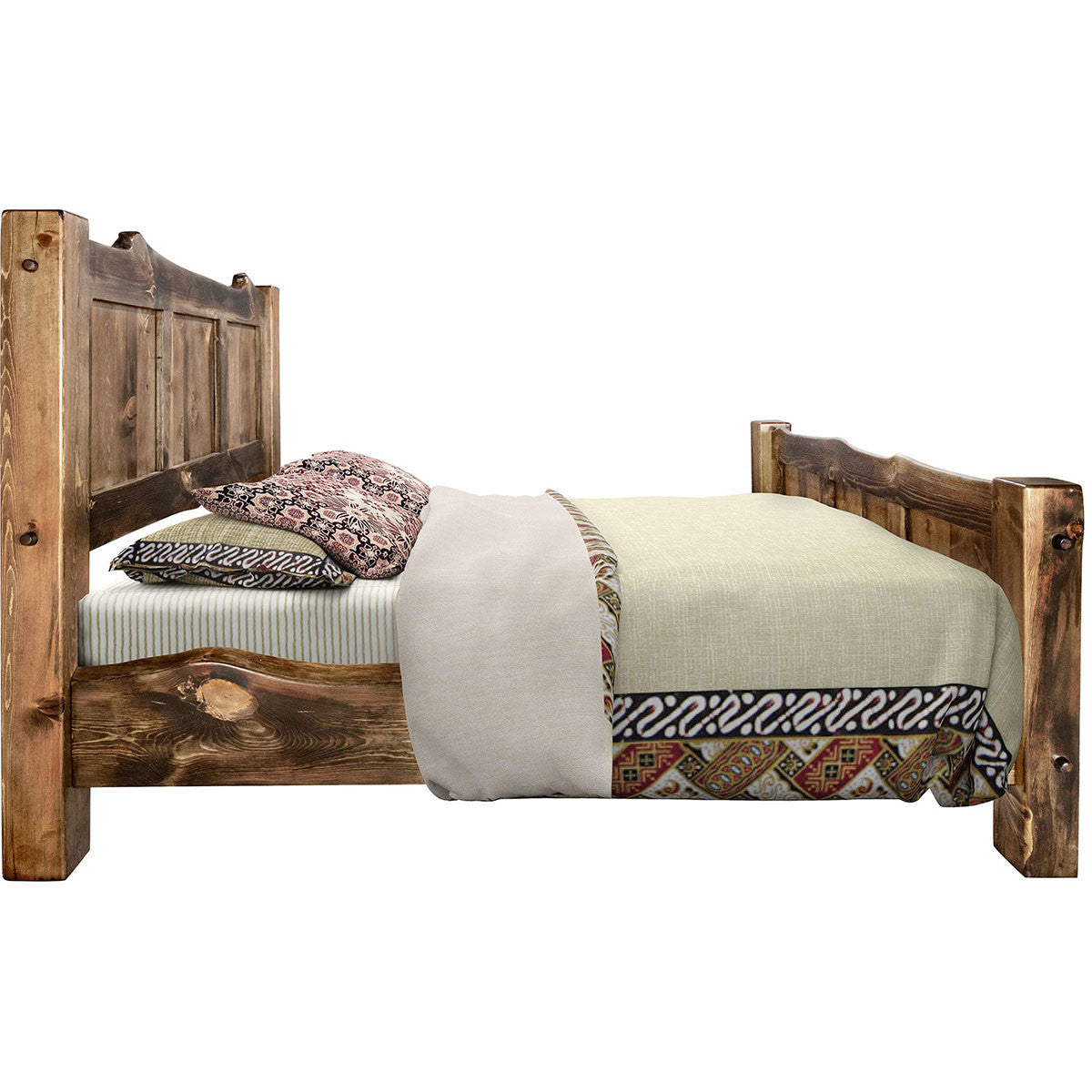 Lima Live Edge Bed with Provincial Stain - Cal King