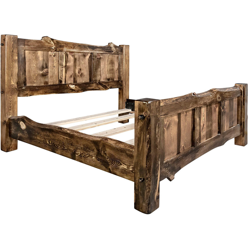 Lima Live Edge Bed with Provincial Stain - Cal King