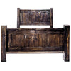 Lima Sawn Bed with Iron & Jacobean Stain - Cal King