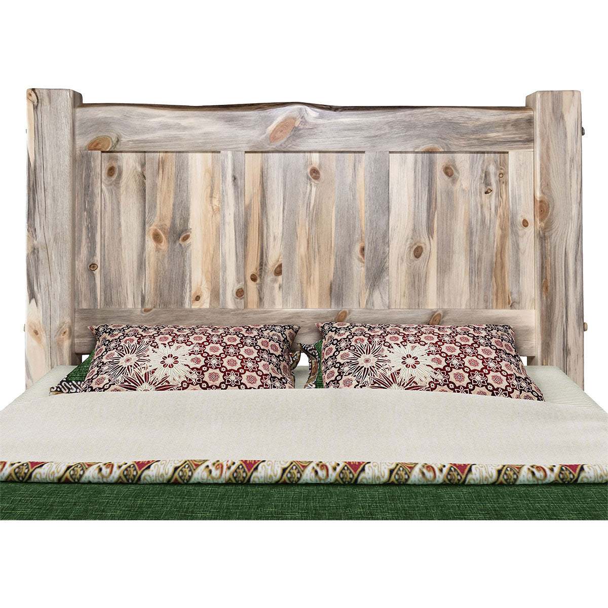 Lima Live Edge Bed with Clear Lacquer - Full