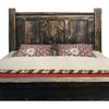 Lima Sawn Bed with Iron & Jacobean Stain - Full
