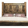 Lima Sawn Bed with Iron & Provincial Stain - Full
