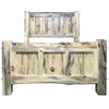 Lima Live Edge Bed with Clear Lacquer - King