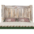 Lima Live Edge Bed with Clear Lacquer - Queen