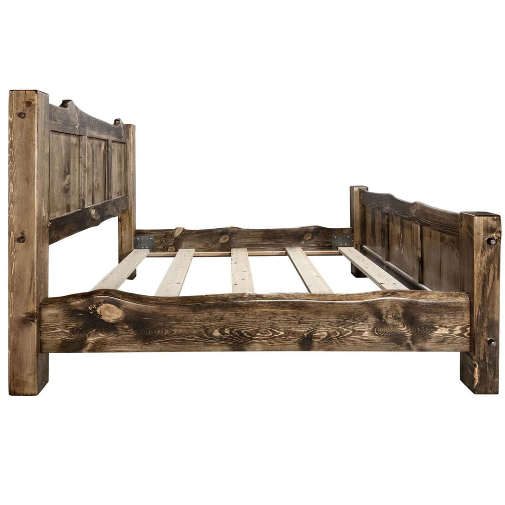 Lima Live Edge Bed with Provincial Stain - Queen