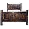 Lima Sawn Bed with Iron & Jacobean Stain - Queen