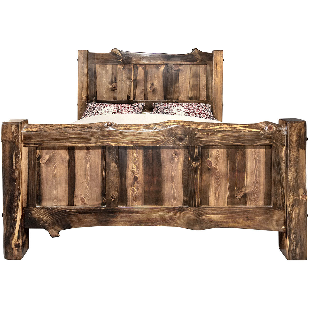 Lima Live Edge Bed with Provincial Stain - Twin