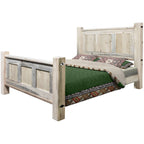 Lima Sawn Bed with Iron & Clear Lacquer - Twin