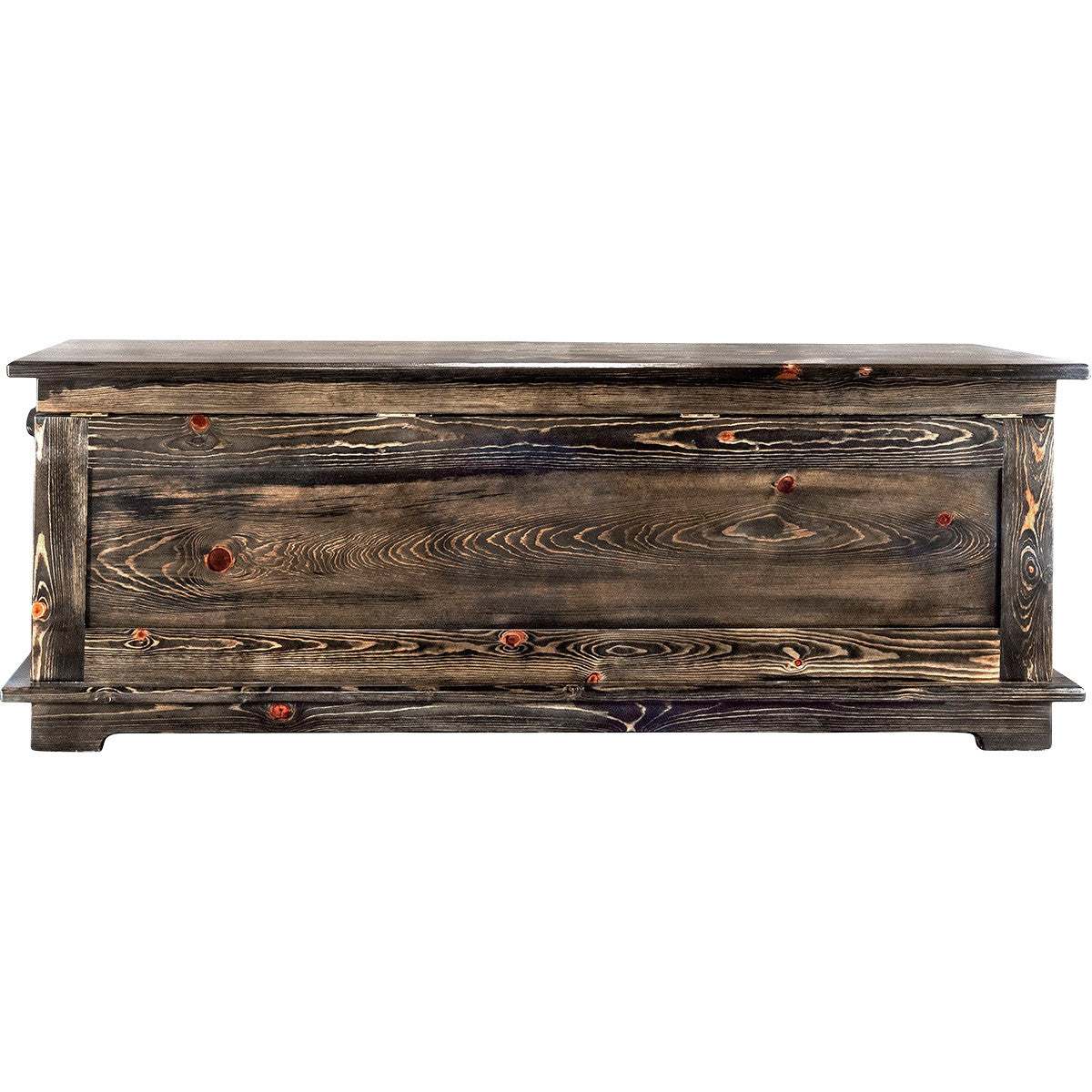 Lima Live Edge 4 Foot Blanket Chest - Jacobean Stain