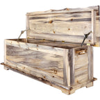 Lima Live Edge 4 Foot Blanket Chest - Clear Lacquer